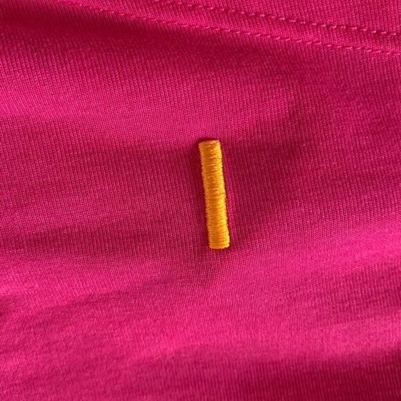 Lucy Short Sleeve High-Low X Back Top Pink Small - Picture 7 of 7